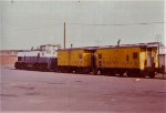 LI 163 & 2 cabooses at Holban S. yard